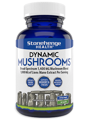 Stonehenge Health Dynamic Mushrooms Supplement Bottle